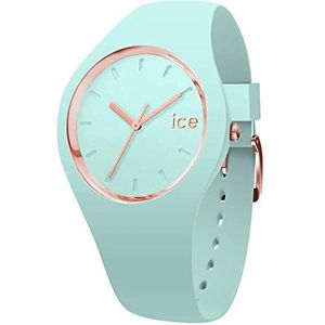 Ice-Watch - ICE Glam Pastell Aqua - dameshorloge groen met siliconen armband, Turkoois, Small (34 mm)