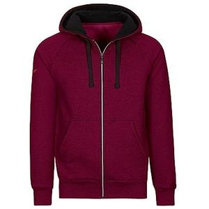 Trigema hoodie heren, chianti melange