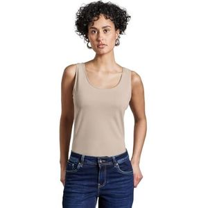 Street One A322896 Basic effen damestop, Katoen Beige, 38