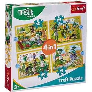 Trefl 34358 set familie Treflik 12-24 delen 4 sets voor kinderen vanaf 3 jaar