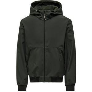 Only & Sons Onsbowie Noos Onsbowie softshelljas Bomber Recycled Noos heren (1 stuk), Khaki (stad)