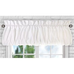 Ellis Curtain Stacey Ballon-dwarsbehang, 152,4 x 38,1 cm, wit