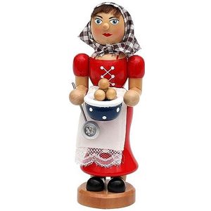 Dekohelden24 Rookoven - 18 cm - dames - rood