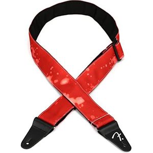 Fender® ""TIE DYE ACID WASH STRAP"" gitaarriem van nylon - 5 cm - kleur: rood