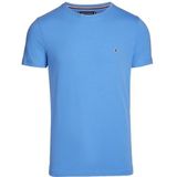 Tommy Hilfiger Stretch Slim Fit T-shirt voor heren, Blauwe spell