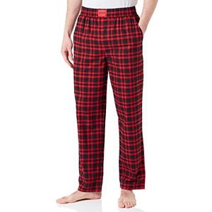 HUGO PYJAMA_PANT Heren controlebroek van flanel, Open Pink693