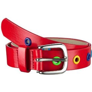 Playshoes PU-riem met klinknagels, uniseks kinderriem, Rood (Rot)