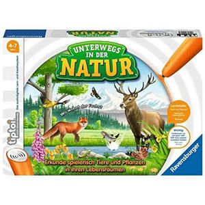 Ravensburger tiptoi 00043 spel onderweg in de natuur - ontdek de natuur en dieren, educatief spel voor kinderen vanaf 4 jaar, voor 1 tot 4 spelers