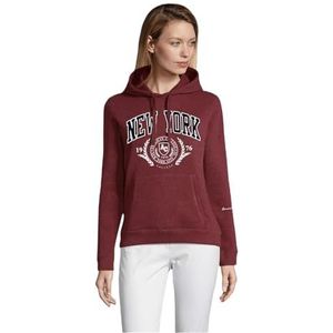 AMERICAN COLLEGE USA Sweat à capuche pour femme, bordeaux, M