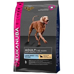 Eukanuba – Rijk droogvoer van lam en rijst voor volwassen honden groot ras – gevoelige spijsvertering - Glucosamine & Chondroïtine - Zonder GMO conserveringsmiddelen kunstmatige aroma - 12kg