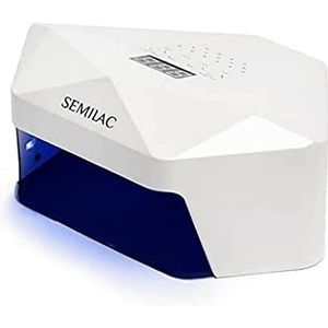 Semilac Professionele 54/36 W uv-ledlamp voor gelnagels, nageldroger met 4 uithardingstijden, digitaal display, afneembare basis voor eenvoudige manicure en pedicure, drogen