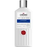 CREMO 2-in-1 shampoo en conditioner voor heren, verfrissende citrusvruchten en muntblaadjes, 473 ml