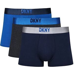 DKNY Batesville boxershorts voor heren, marine/antraciet, L, marineblauw/antraciet