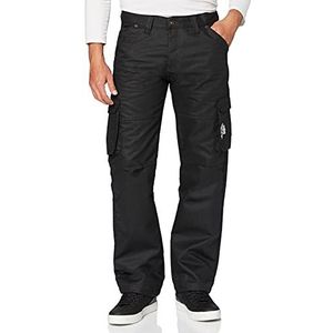 Enzo Cargo-Jeans Combat heren, zwart, 36 W/30 l, zwart.