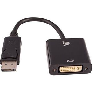 V7 DisplayPort-stekker op DVI-I-aansluiting, zwart