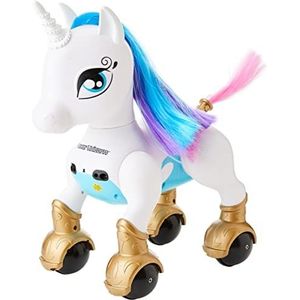 Lexibook Power Unicorn® – My Robot Licorne, geleerd, programmeerbaar, met afstandsbediening, trainingsfunctie en gebarenbediening, dans, muziek, lichteffecten, oplaadbaar – UNI01