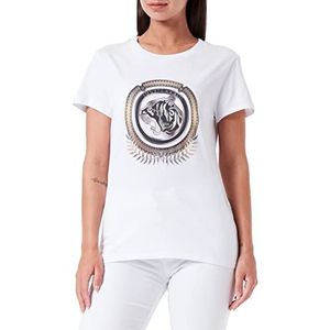 Just Cavalli dames t-shirt, 100 optisch wit