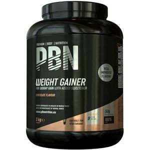 PBN Premium Body Nutrition Body Nutrition Weight Gainer Chocolat 3 kg, nouveau goût amélioré