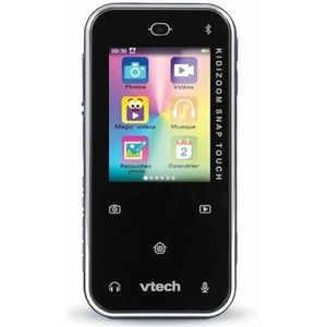 VTech - KidiZoom Snap Touch blauw, draagbare digitale camera, foto, selfie, video, kleurentouchscreen, MP3-speler, Bluetooth, cadeau voor kinderen en jongeren van 6 jaar tot 13 jaar - inhoud in het
