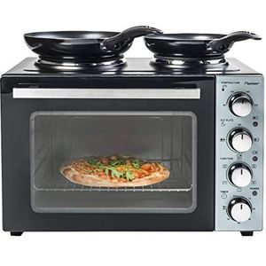 Bestron Kleine keuken (grill - oven met dubbele kookplaat) Incl. draaispit en convectiefunctie