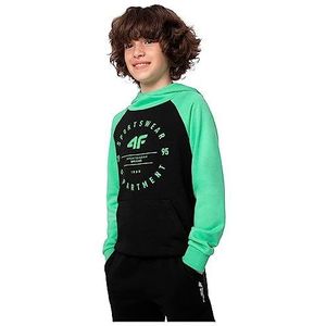 4F JUNIOR Sweatshirt pour enfants, Deep black - Noir, 140