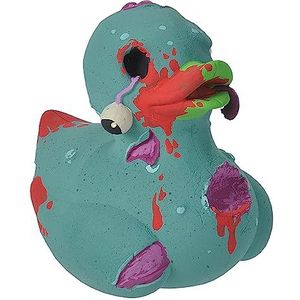 Wild Republic Rubber Duck Zombi, rubberen eend, badspeelgoed, cadeau-idee voor baby's, eend van kunststof, geweldig cadeau voor kinderen en volwassenen, 10 cm