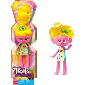 Mattel Trolls 3, Viva pop met flitsend haar en accessoires, om te verzamelen, speelgoed voor kinderen, vanaf 3 jaar, HNF14