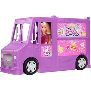 Barbie GMW07 Fresh 'n Fun Foodtruck Speellset, met Meer dan 30 Accessoires, Vanaf 3 Jaar