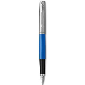 Parker Jotter Originals vulpen | klassieke blauwe afwerking | middelste punt | blauwe inkt, wit, A4 (21 x 29,7 cm), 1