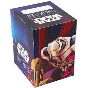 Star Wars Unlimited Soft CRATE - Full-Color Printed Officieel gelicentieerde duurzame Deck Box, houdt 60 Double Sleeved Cards, TCGs & LCGs, Ahsoka Tano/General Grievous Design, Made by Gamegenic