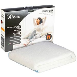 ARDES - AR4F23 MORFEET elektrische 2-zits bedwarmende deken met geïntegreerde voetwarmer, elektrische 2-zits verwarmde matrastopper 2 zones, elektrische thermische deken voor 2-zits