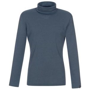 Trigema T-shirt met rolkraag voor dames, Jeans mix.