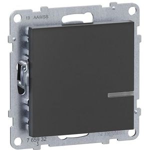 LEGRAND, SEANO with Netatmo Schakelaar met dimmer optie zonder geleider N, montage in holle wanddoos, HOME + Control app, Smart Home, 230 V, 1,3 A, compensator inbegrepen (040149),
