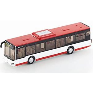 Siku 3734 MAN Urban Bus Lion's City, 1:50, metaal/kunststof, open deuren, rood/wit