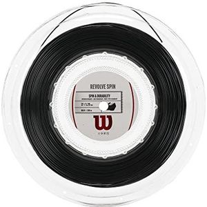 Wilson Revolve Spin racketkabel, 2 m, zwart, 1,25 mm, unisex, WRZ908100
