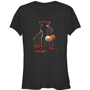 Stranger Things Candy Monster T-Shirt À Manches Courtes Femme, Noir, M