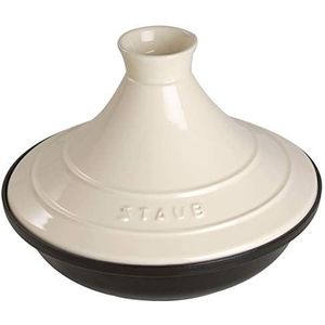 Staub Tajine, Pan + steelpan, Beige, Zwart