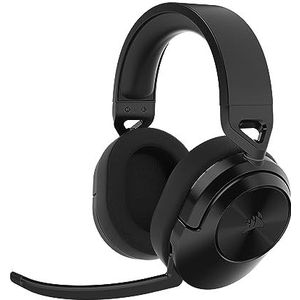 CORSAIR HS55 Wireless Core Lichtgewicht Gaming Headset, Omnidirectionele Microfoon - Neodymium geleiders - Bereik tot 50 voet - Compatibel met iCUE - PC, PS5, PS4, Nintendo Switch - Carbon