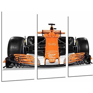 Cuadros Camara McLaren Honda Formula 1, Fernando Alonso 2017, totale grootte 97 x 62 cm XXL, meerkleurig