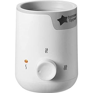 Tommee Tippee Easiwarm-elektrische flessenwarmer en theelichtje, lichaamstemperatuur, automatische timer, enkele wijzerplaat, wit