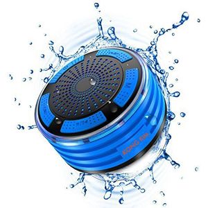 KONG KIM IPX7, 100% waterdicht en stofdicht, Floating Bluetooth Shower Speaker compatibel met alle Bluetooth-apparaten, inclusief iPhone 6, 6S en Samsung-apparaten, kleur zwart en blauw