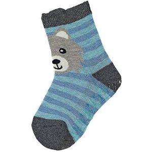 Sterntaler Fli Fli Air Wolf sokken, meerkleurig (grijs/blauw), 27-28 EU, Meerkleurig