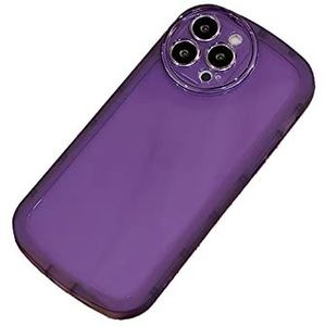 GUIDE COMB Coque de protection pour iPhone 12 Pro - En silicone - Protection de l'appareil photo - Avec doublure en microfibre douce anti-rayures - 6,1"" - Violet