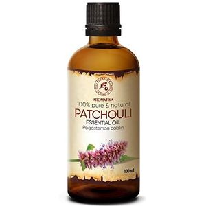 Patchoeli-olie – etherische olie 100 ml, 100% zuiver & natuurlijk, essentiële olie – aromatherapie ��– geurolie – geurverspreider – ontspanning – toevoegen aan bad & cosmetica – massage – wellness –
