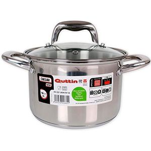 Quttin Steelpan inductie 18 cm met deksel