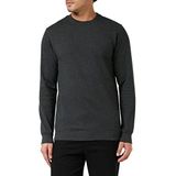 Urban Classics Terry Crew Basic sweatshirt voor heren, grijs (houtskool 00091)