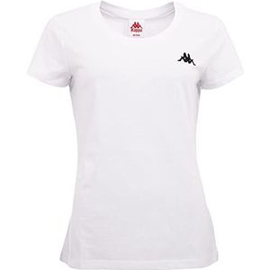 Kappa Deutschland Dames T-Shirt Licht Wit Normaal Stralend Wit M, hoogwit