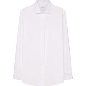 Seidensticker - 0Seidensticker overhemd Splendesto Popeline ecru Aidakraag in lange mouwen (66 cm) - Elegant overhemd - heren, wit (01 wit)