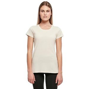 Build Your Brand Basic T-shirt voor dames, Zand