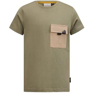 Retour denim de luxe T-shirt Enzo pour garçon, Bleu/gris, 10-12 ans